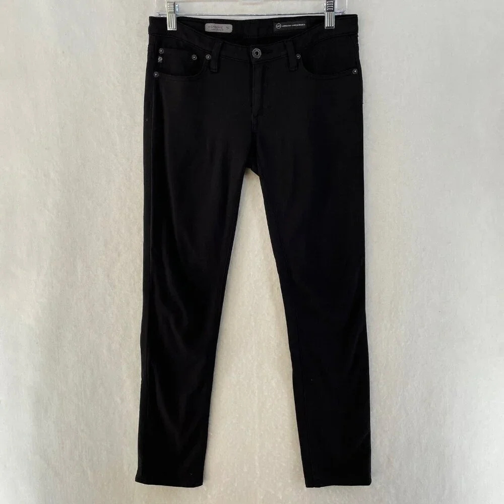 Adriano Goldschmied Jeggings Women Sz 12 Black Supper Skinny Fit MidRise Stretch